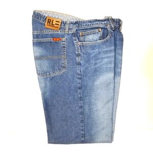 Ralph Lauren Polo Jean's Co Vintage Medium Wash Easy Fit Straight Jeans 38